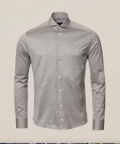 Eton Knitted Long Sleeve Jersey Shirt Slim Fit 10 Eton Knitted Long Sleeve Jersey Shirt Slim Fit