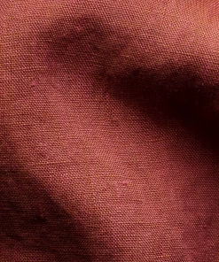 Eton Red Linen Cut Away Collar