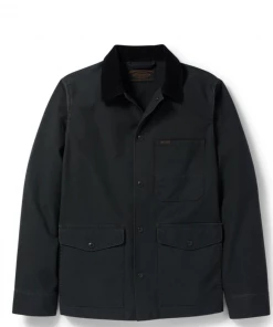 Off The Water Filson Dry Tin Cloth Ranch Jacket In Raven