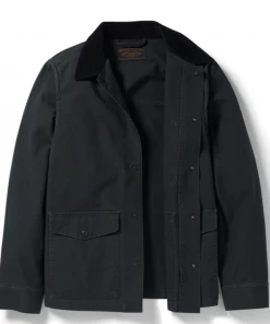 Off The Water Filson Dry Tin Cloth Ranch Jacket In Raven
