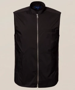 Off The Water Eton Wind Vest In Black