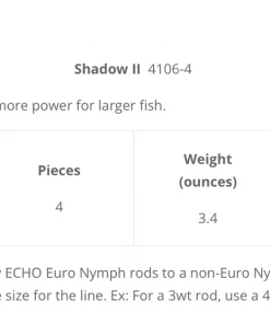 Echo Shadow II ESN Fly Rod Rods & Reels 9 Echo Shadow II ESN Fly Rod Rods & Reels
