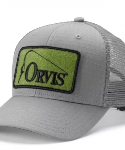 Orvis Ripstop Covert Trucker Hat Grey Green Off The Water