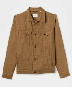 Billy Reid Tupelo Trucker Jacket Linen Off The Water