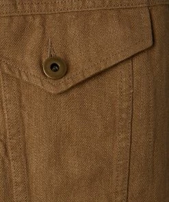 Billy Reid Tupelo Trucker Jacket Linen Off The Water