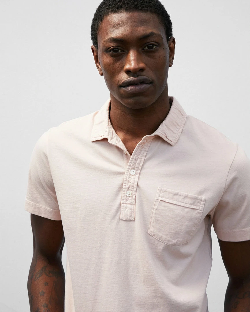 Billy Reid Pensacola Polo Blush Casual Shirts 3 Billy Reid Pensacola Polo Blush Casual Shirts