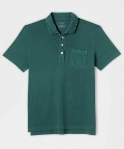 Casual Shirts Billy Reid Pensacola Polo Forest Green