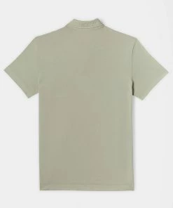 Billy Reid Pensacola Polo Stone Grey Casual Shirts